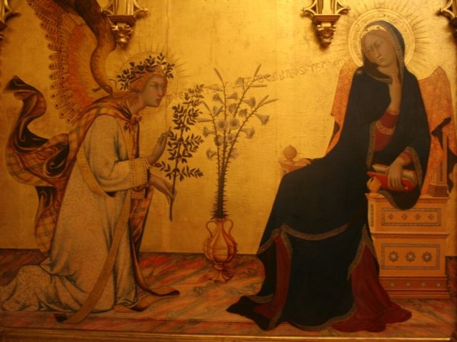 Simone Martini's Annunciation Uffizi Gallery