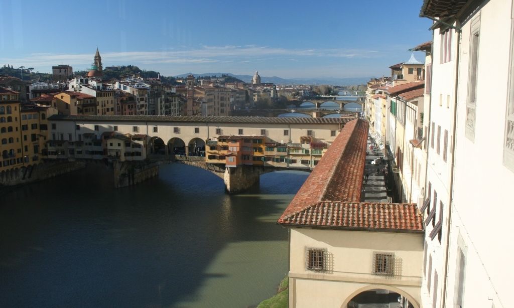 Vista di Pontevecchio da Uffizi a metà dicembre