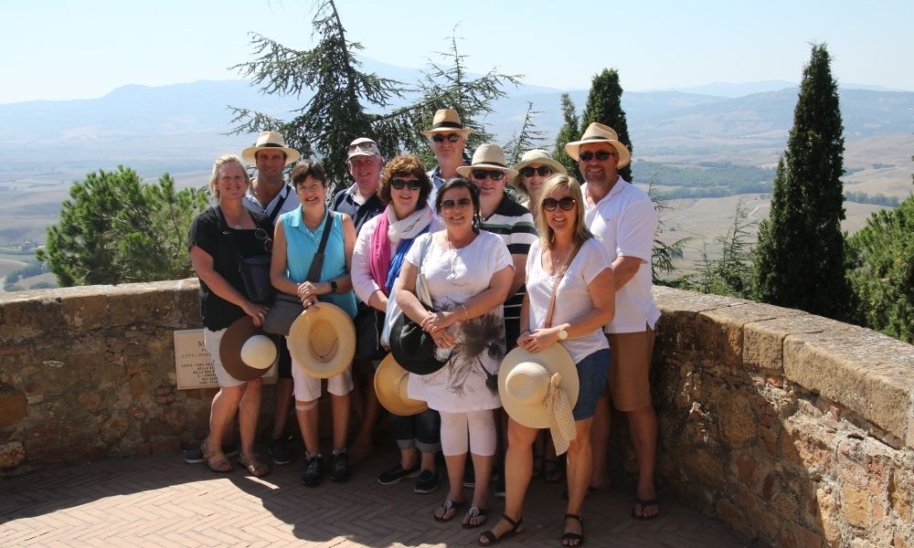 Wagga Wagga Group from Australia in Pienza, Tuscany